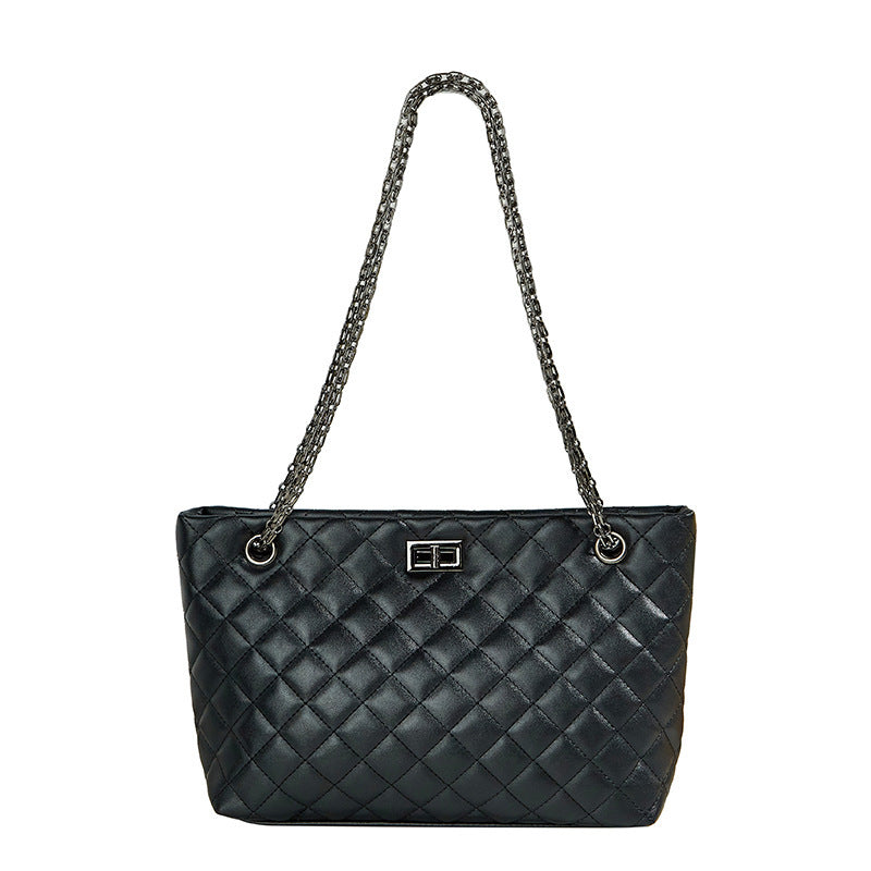 Women's Chain Portable One-shoulder Crossboby Bag Fashion Diamond Plaid